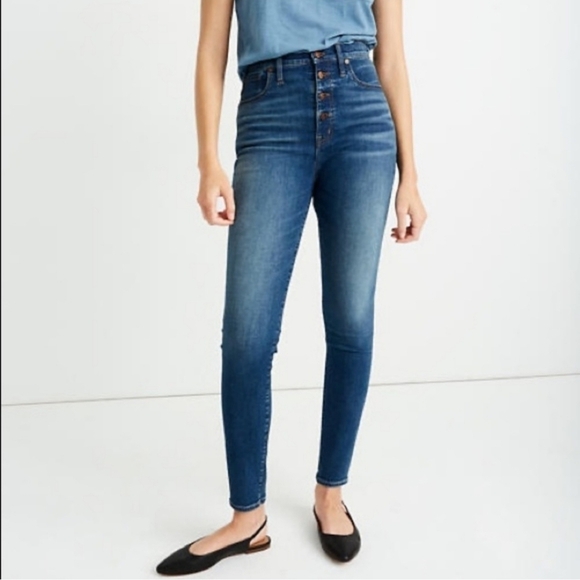 Madewell 11” High-rise Skinny Jeans Size 27 - Picture 1 of 11